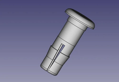 Wheelie bin lid hinge pin - lid,