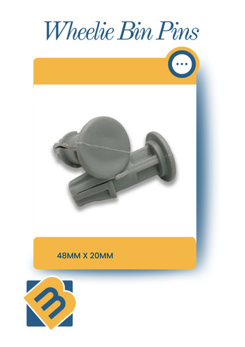 Wheelie bin lid pins - bin, hinge